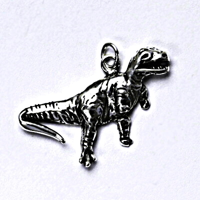 Stříbrný přívěšek s patinou dinosaurus, tyrannosaurus rex, přívěsek ze stříbra, P 184 