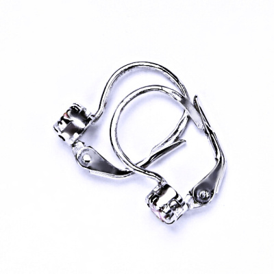 Zlaté náušnice, bílé i žluté zlato, růžový zirkon - VE 141