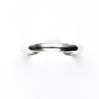 Stříbrný prsten, hladký kroužek 3 mm - T 787