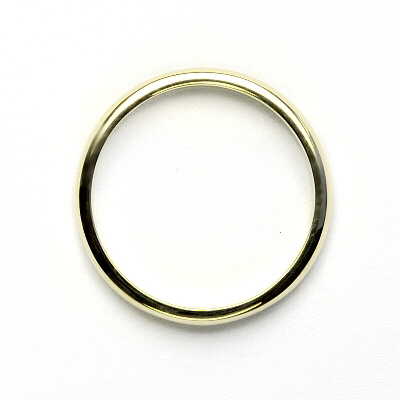 Zlatý prsten, hladký kroužek 3 mm, žluté zlato - T 787