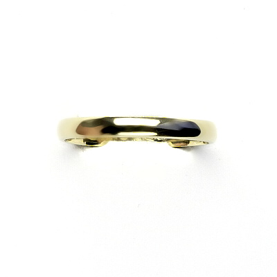 Zlatý prsten, hladký kroužek 2,5 mm, žluté zlato - T 788