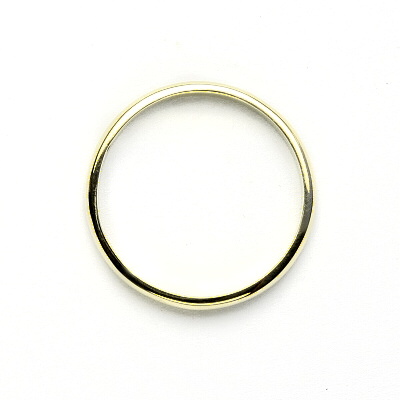 Zlatý prsten, hladký kroužek 2,5 mm, žluté zlato - T 788