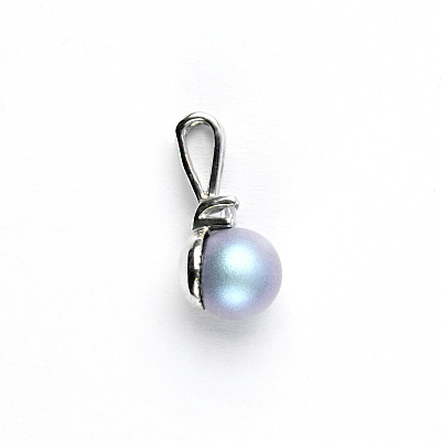 Stříbrný přívěsek, Swarovski perla iridescent light blue, P 1207A
