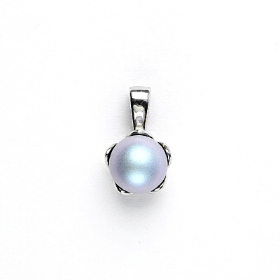 Stříbrný přívěsek, Swarovski perla iridescent light blue, P 1351