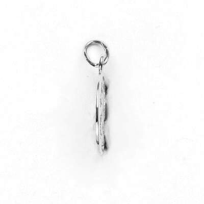 Zlatý přívěsek, Český lev v kruhu , bílé zlato - P 465