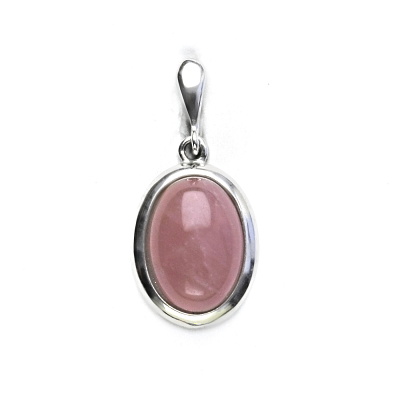 Zlatý přívěsek, bílé i žluté zlato, přírodní růženín malinový - P 1454/22