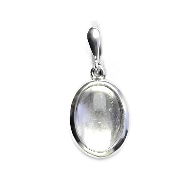 Zlatý přívěsek, bílé i žluté zlato, přírodní křišťál - P 1454/22