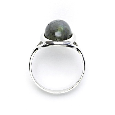 Stříbrný prsten, přírodní kámen labradorit - T 1454