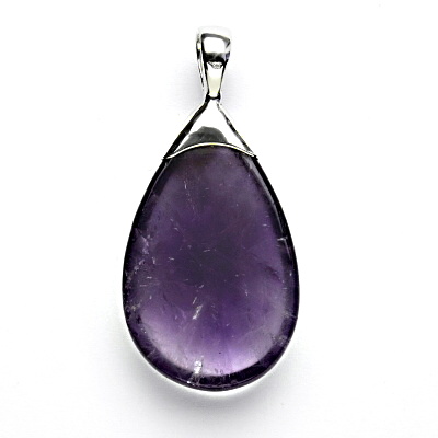 Stříbrný přívěsek, přírodní ametyst, 9,46 g