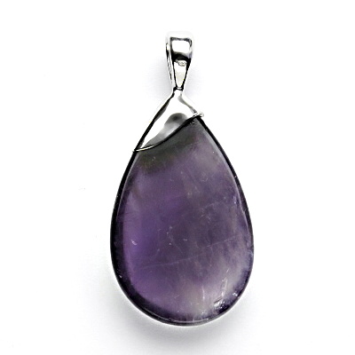 Stříbrný přívěsek, přírodní ametyst, 9,34 g