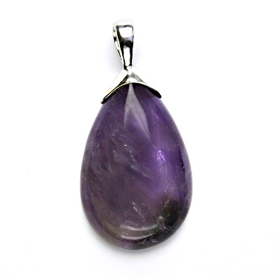 Stříbrný přívěsek, přírodní ametyst, 9,42 g