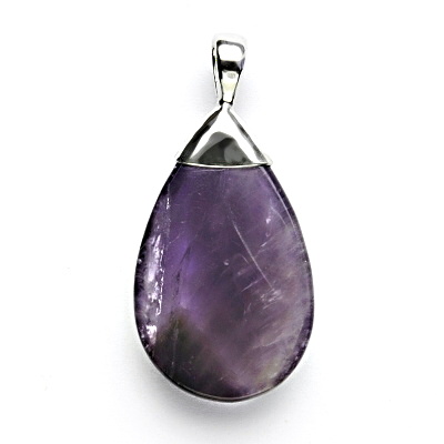 Stříbrný přívěsek, přírodní ametyst, 9,42 g