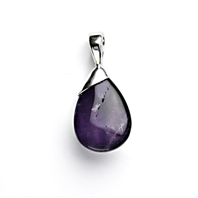 Stříbrný přívěsek, přírodní ametyst, 5,65 g