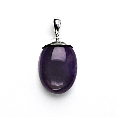 Stříbrný přívěsek, přírodní ametyst, 6,18 g