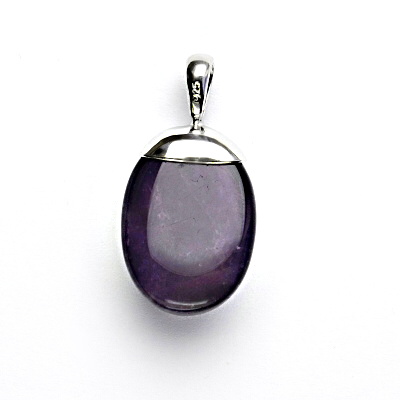 Stříbrný přívěsek, přírodní ametyst, 6,18 g