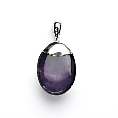 Stříbrný přívěsek, přírodní ametyst, 5,75 g