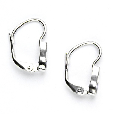 Stříbrné náušnice, zirkony olivín, VE 5