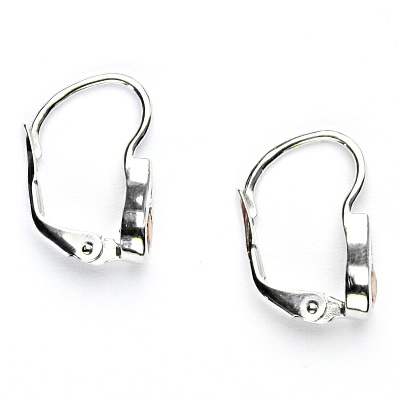 Zlaté náušnice, oranžové zirkony, bílé i žluté  zlato - VE 5