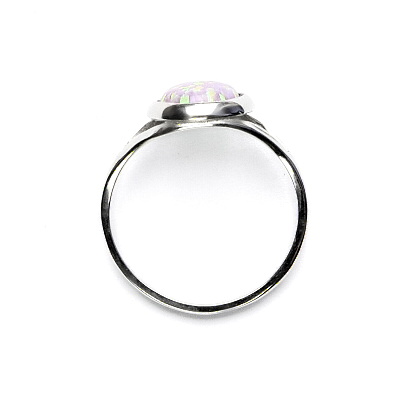 Zlaté náušnice,prsten a přívěsek, bílé i žluté zlato,syntetický růžový opál - sada NK, T, P 1503 