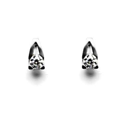 Sada zlatých šperků 1097 - NŠ, P, T/čiré zirkony, bílé zlato