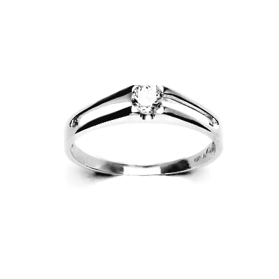 Sada zlatých šperků 1097 - NŠ, P, T/čiré zirkony, bílé zlato