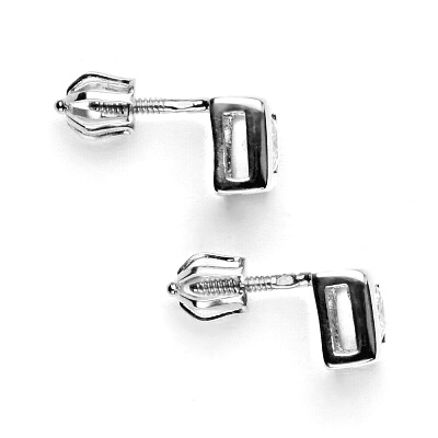 Sada zlatých šperků 1030/1031 - NŠ, P, T/čiré zirkony, bílé zlato