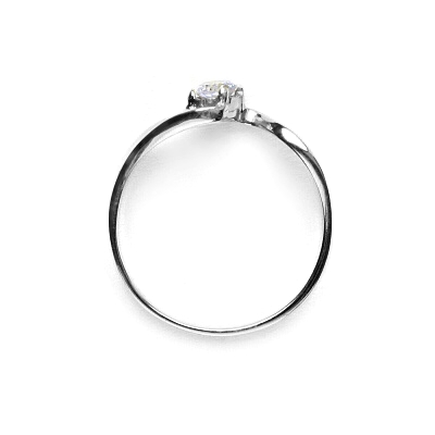 Stříbrný prsten se zirkonem lavender, T 1026