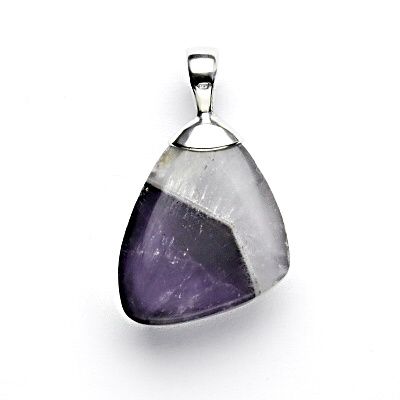 Stříbrný přívěsek, přírodní ametyst, 7,32 g
