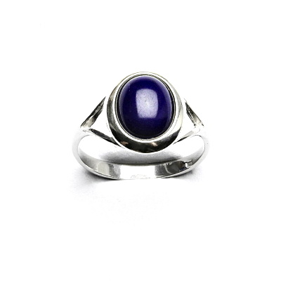 Stříbrný prsten, přírodní lapis lazuli -T 1453 poslední kusy