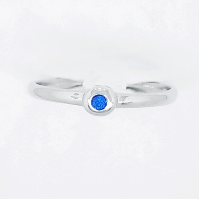 Stříbrný prsten, spinel zirkon, T 1523