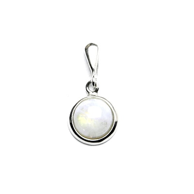 Zlatý přívěsek, bílé i žluté zlato , přírodní Měsíční kámen - P 1503/22 