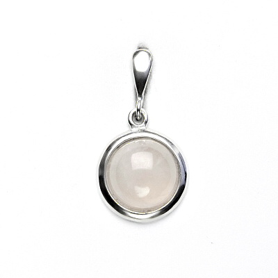 Stříbrný přívěsek, přírodní kámen Růženín - P 1452/22