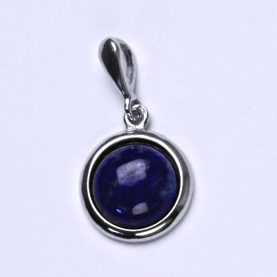 Zlatý přívěsek, bílé i žluté zlato , přírodní kámen Lapis lazuli - P 1452/22