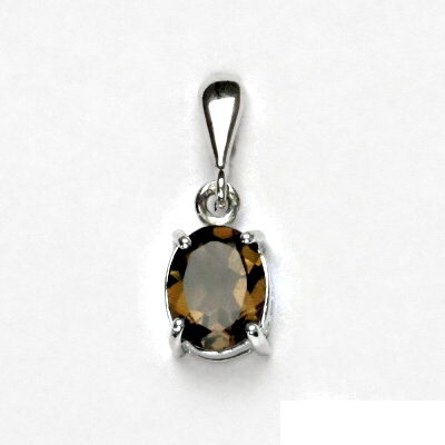 Zlatý přívěsek, bílé i žluté zlato, přírodní záhněda 9x7 mm, P 1244/22