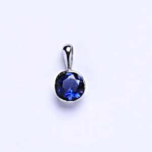 Zlatý přívěšek , bílé i žluté zlato , zirkon spinel -  P 1050