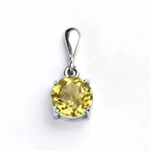 Stříbrný přívěsek, přírodní citrín, přívěšek ze stříbra, P 1357 