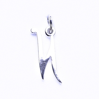 Stříbrný přívěsek, písmeno N - P 437