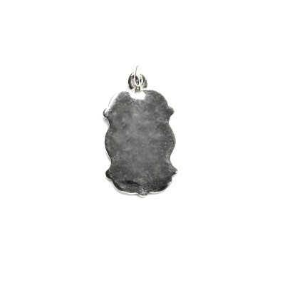 Stříbrný přívěsek, město Praha, patina, P 455