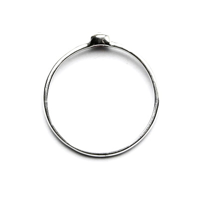 Stříbrný prsten, zirkon rubín, T 1523