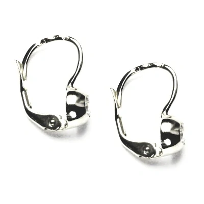 Zlaté náušnice s diamanty, bílé zlato, briliantové náušnice VE 147