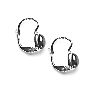 Zlaté náušnice, bílé i žluté zlato, přírodní Hematit 6x4 mm , NK 1353