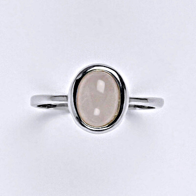 Zlatý prsten, přírodní Růženín, bílé i žluté zlato - T 1355