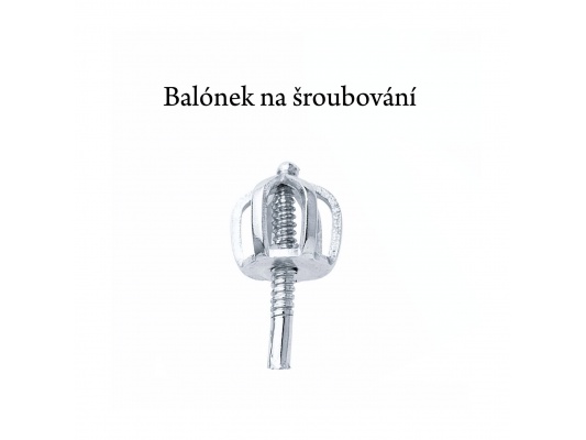 Stříbrné naušnice s růžovým zirkonem na šroubek - VE 60 