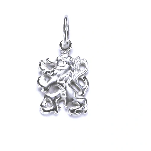 Zlatý přívěsek ,Český lev oboustranný , bílé zlato - P 826