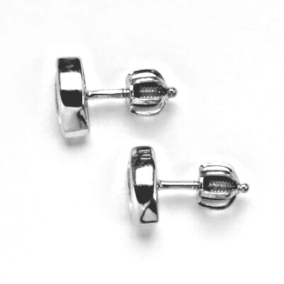 Zlaté náušnice ,čiré zirkony, bílé zlato - 2296 poslední pár