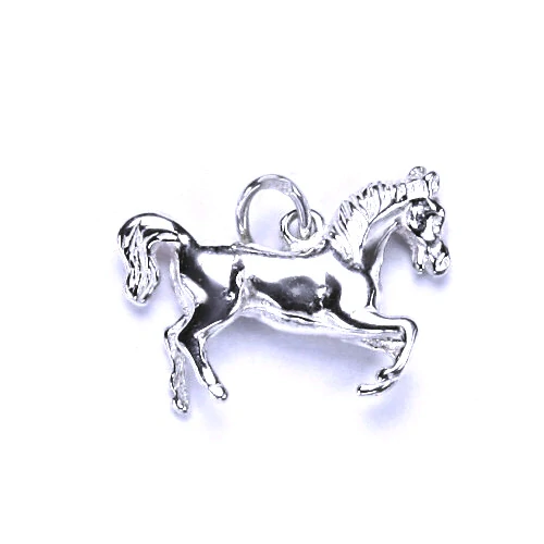 Zlatý přívěsek kůň , bílé zlato , 3D koník - P 66