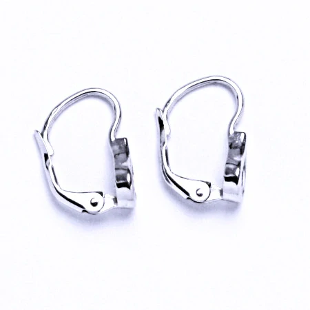 Zlaté náušnice, pink zirkony, bílé i žluté  zlato - VE 5