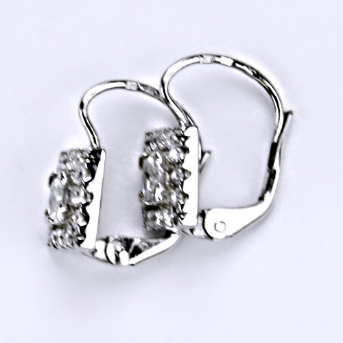 Náušnice stříbrné E0020 crystal