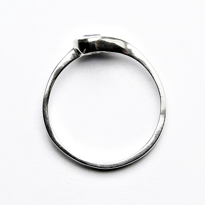 Stříbrný prsten, zirkon ametyst, VR 5