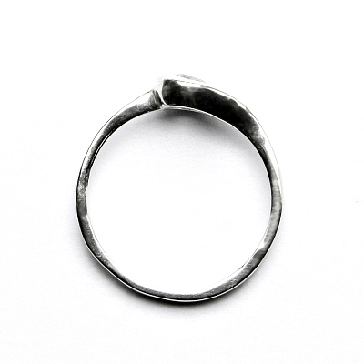 Stříbrný prsten, zirkon akvamarin, VR 5